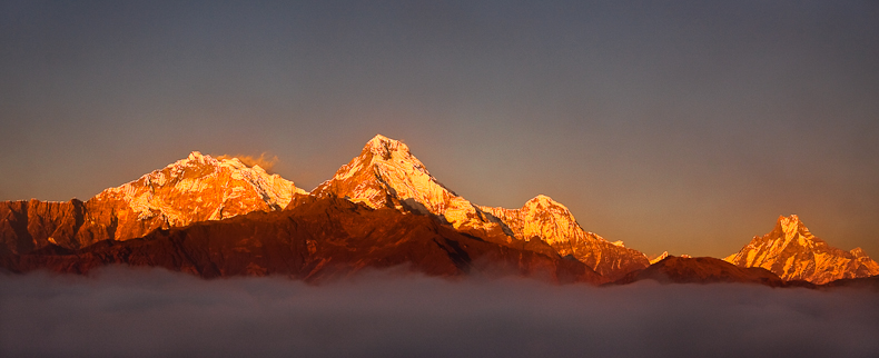 Annapurna massief vanaf Poonhill